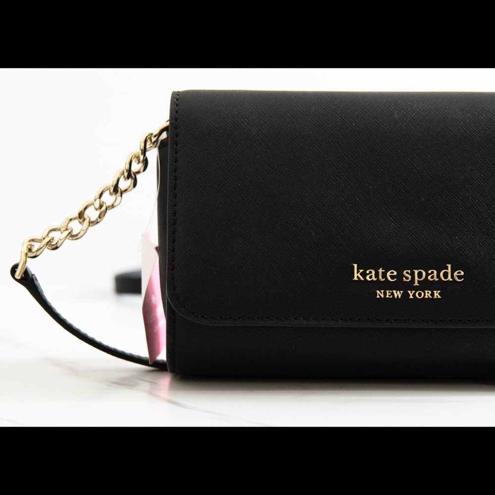 Kate Spade Small Flap Crossbody Black